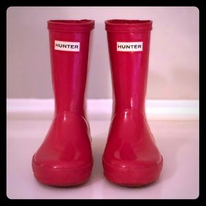 Hunter Gloss Rain Boots Toddler Girls Size 8 / 9